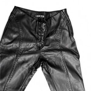I.AM.GIA Black  Leather Pants